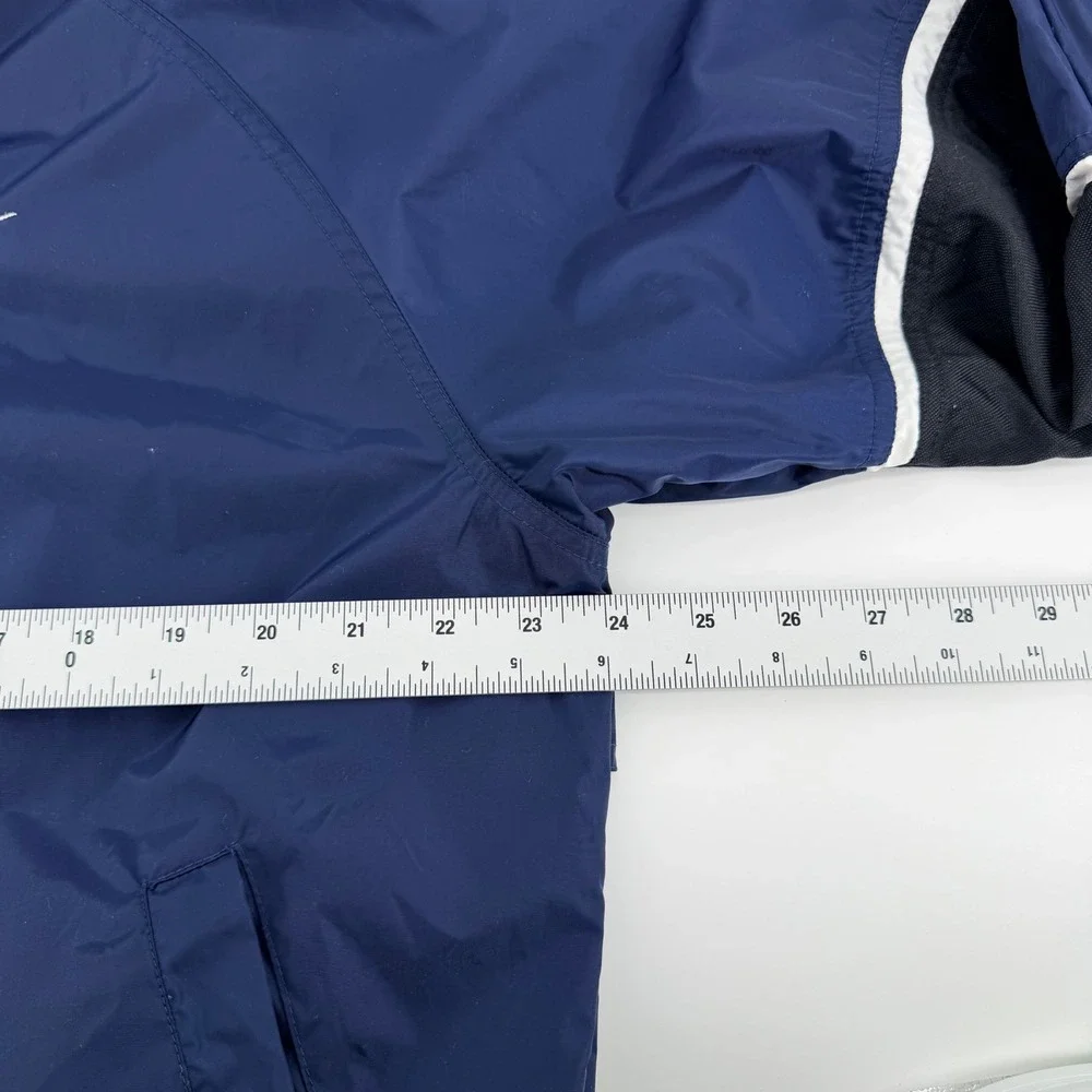 Nike Vintage 90s Windbreaker Full Zip Jacket Mesh Lined Navy Blue Size M Mens